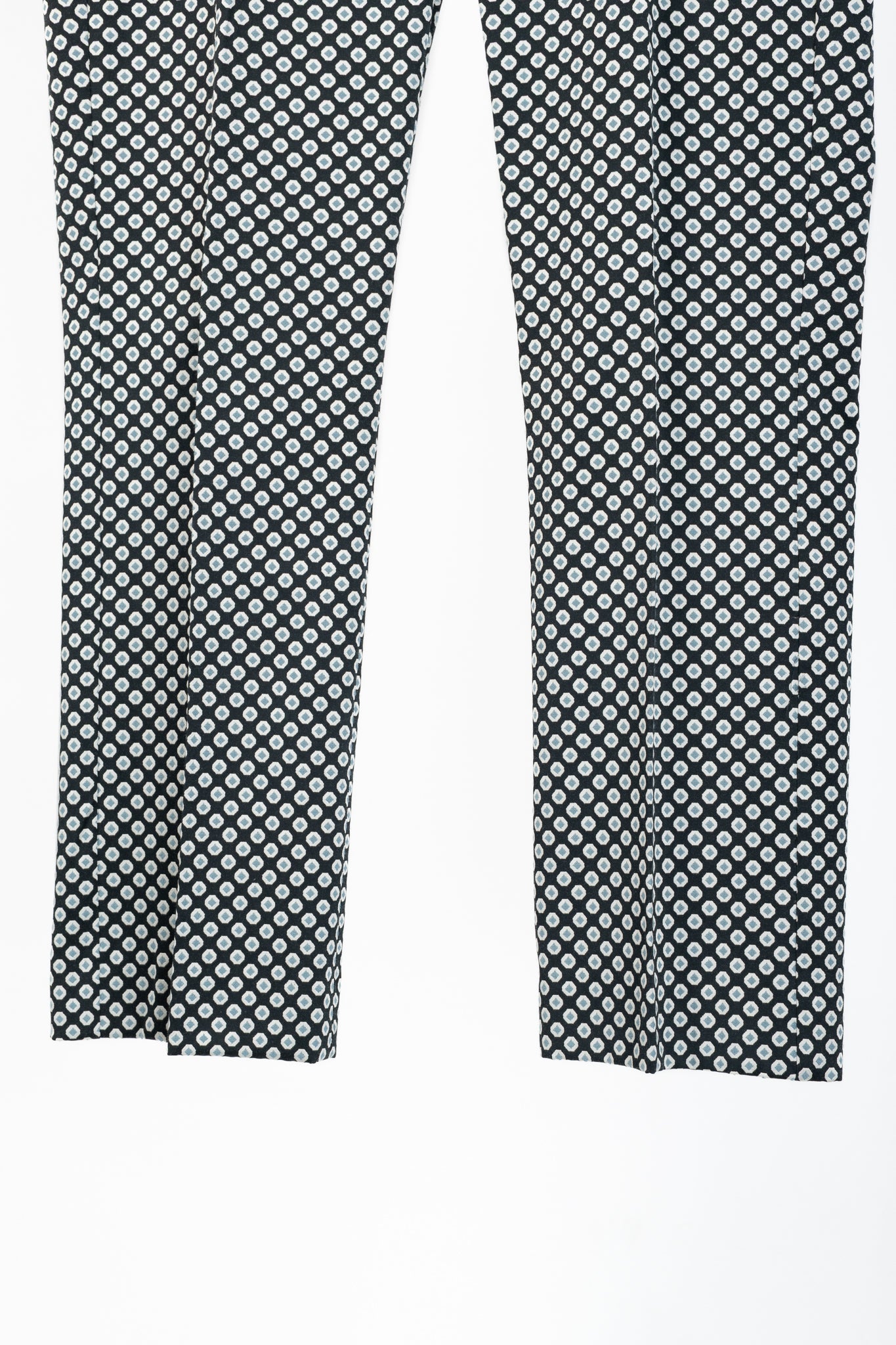 Weekend Max Mara Capale Geometric-Jacquard Satin High-Waisted Capris