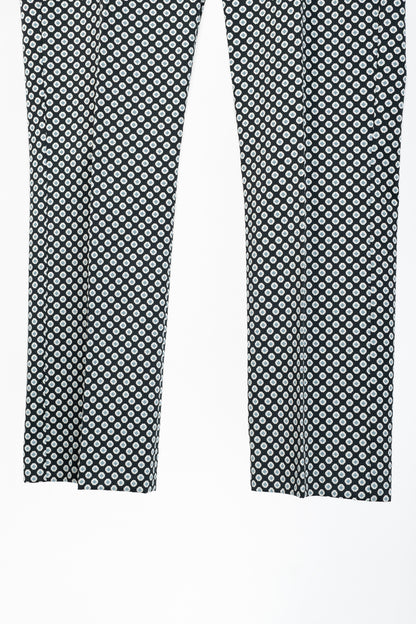 Weekend Max Mara Capale Geometric-Jacquard Satin High-Waisted Capris