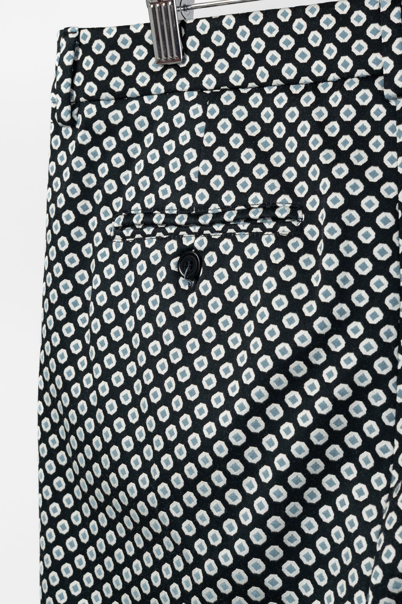 Weekend Max Mara Capale Geometric-Jacquard Satin High-Waisted Capris