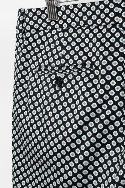 Weekend Max Mara Capale Geometric-Jacquard Satin High-Waisted Capris