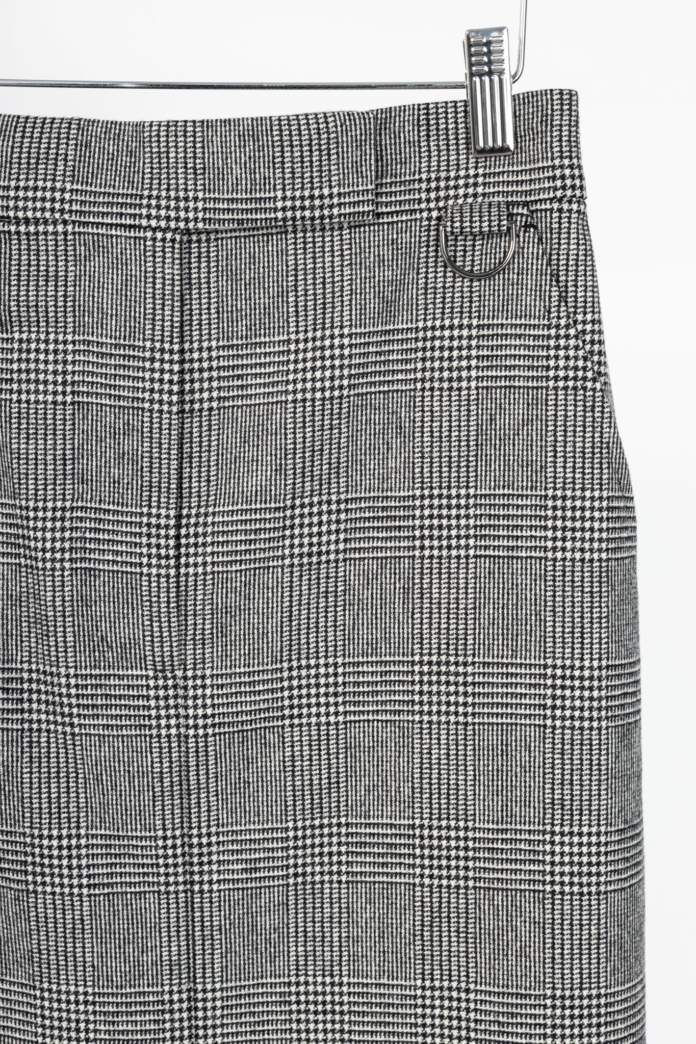 Max Mara Sfilata Pamir "Black" Glen-Plaid Wool Midi Pencil Skirt