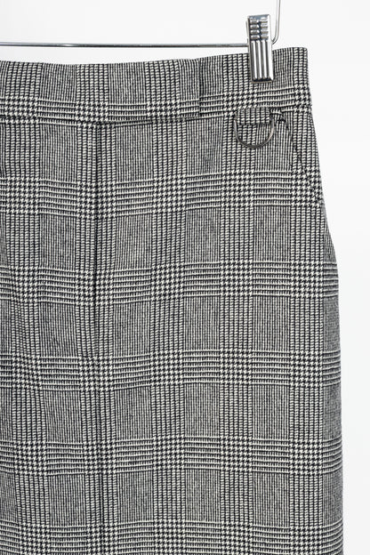 Max Mara Sfilata Pamir "Black" Glen-Plaid Wool Midi Pencil Skirt