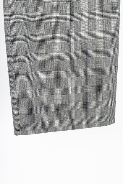 Max Mara Sfilata Pamir "Black" Glen-Plaid Wool Midi Pencil Skirt