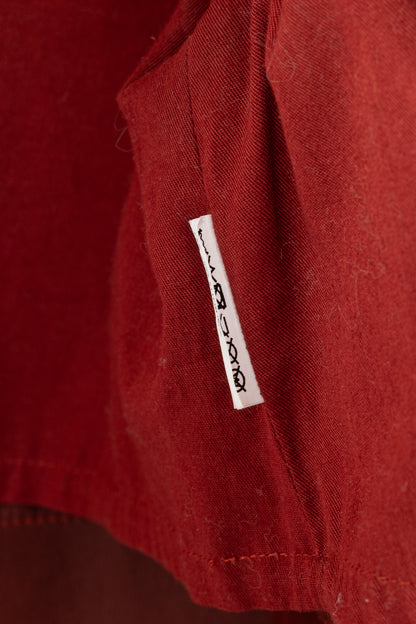 Weekend Max Mara Virtus Red Suede Panelled Coat