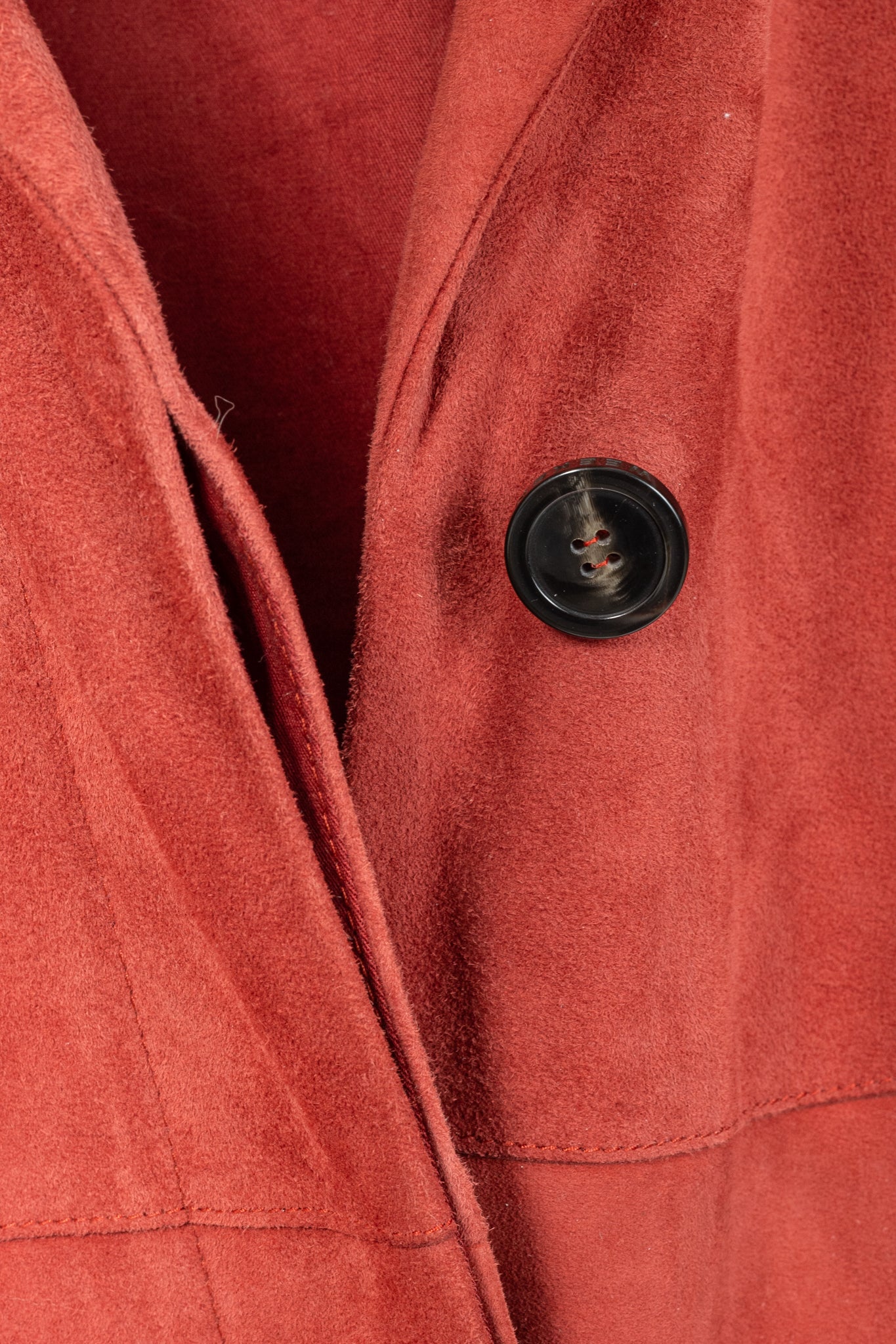 Weekend Max Mara Virtus Red Suede Panelled Coat