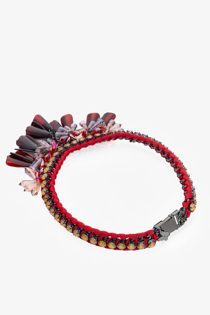 Weekend Max Mara Canasta Red Statement Necklace
