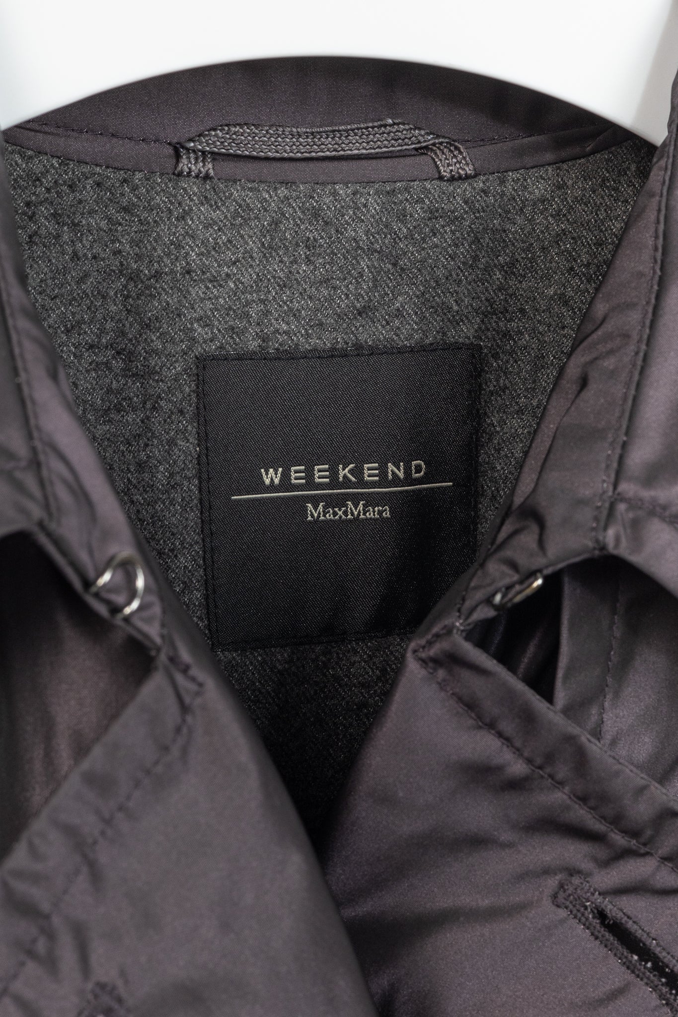 Weekend Max Mara Purple Taffeta Double-Breasted Belted Trench Coat