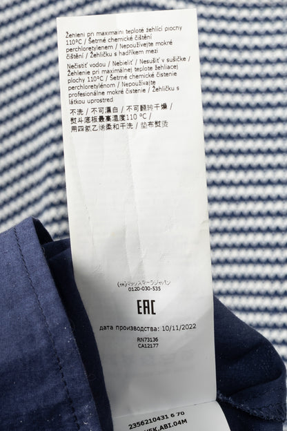 Weekend Max Mara Parole Blue Cotton Knit & Poplin Midi Dress
