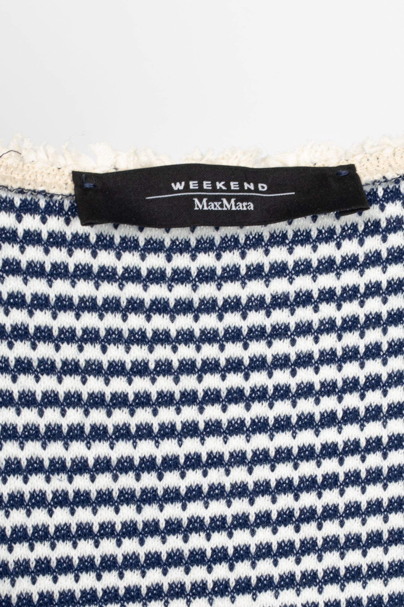 Weekend Max Mara Parole Blue Cotton Knit & Poplin Midi Dress