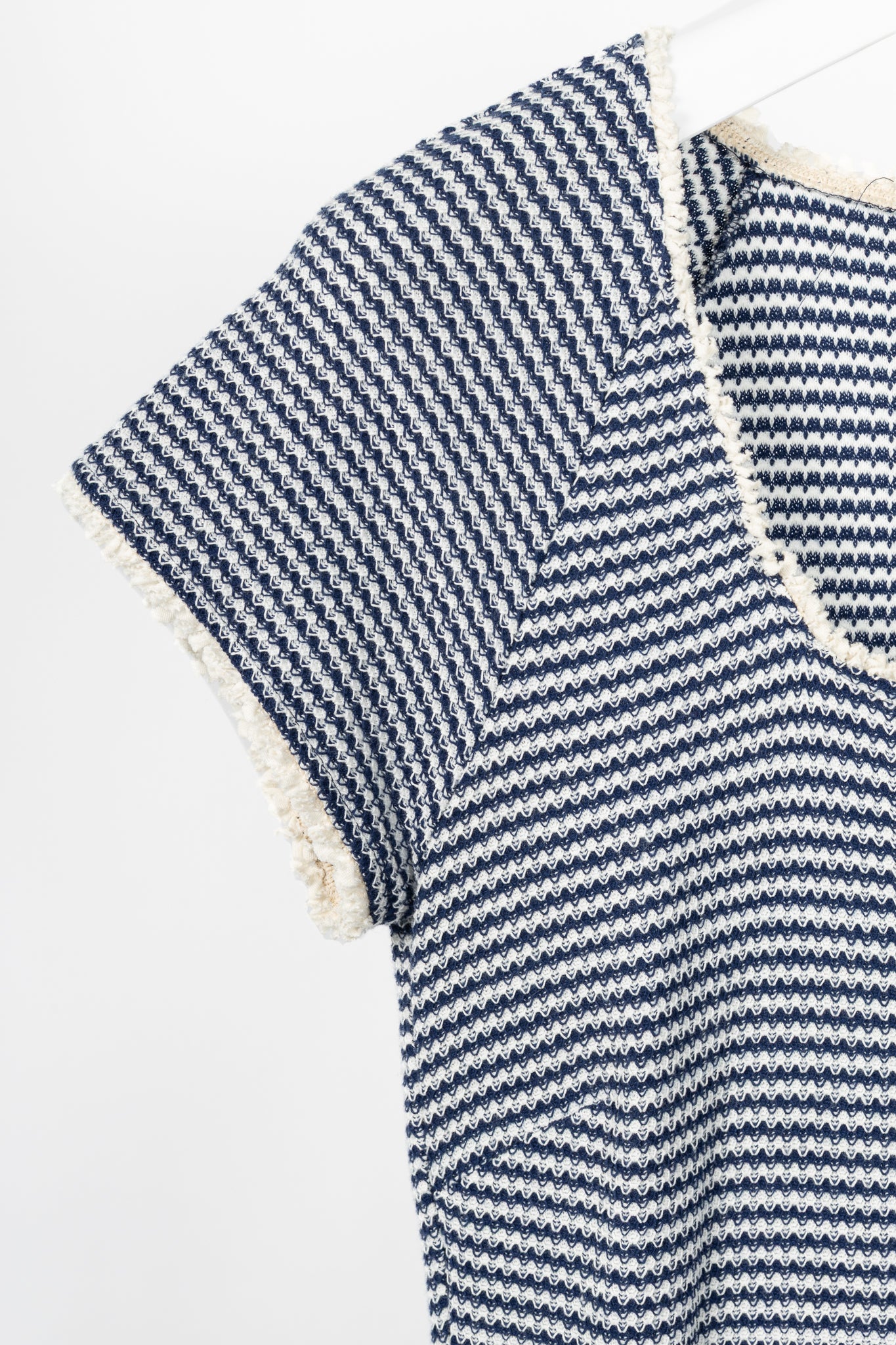 Weekend Max Mara Parole Blue Cotton Knit & Poplin Midi Dress