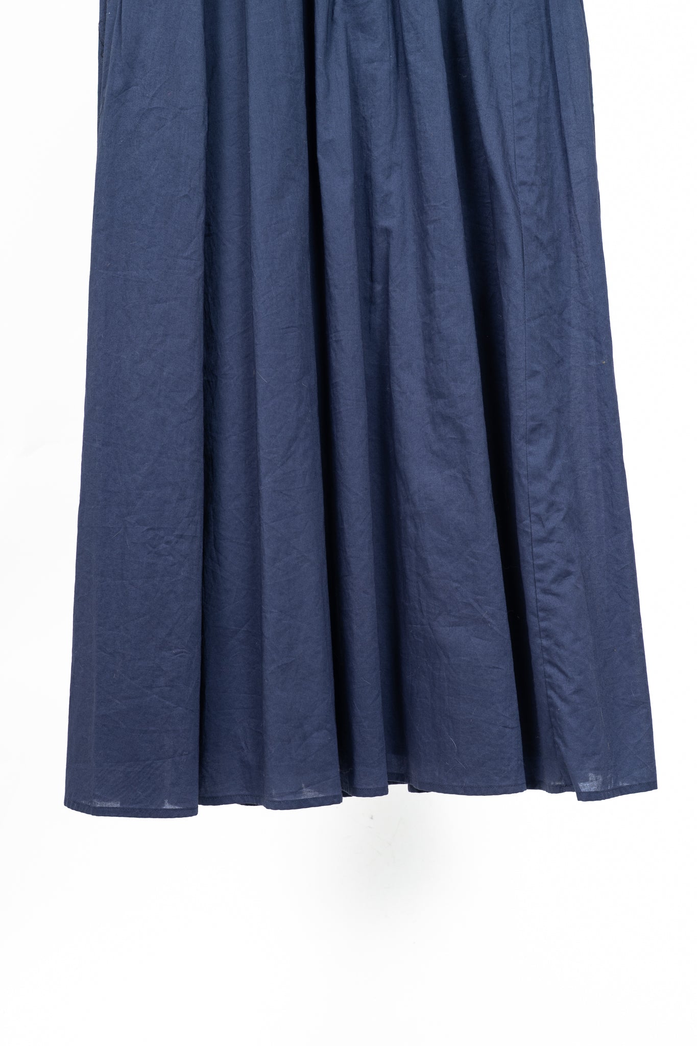Weekend Max Mara Parole Blue Cotton Knit & Poplin Midi Dress