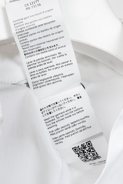 Max Mara SS25 White Cotton-Poplin Belted Midi Dress