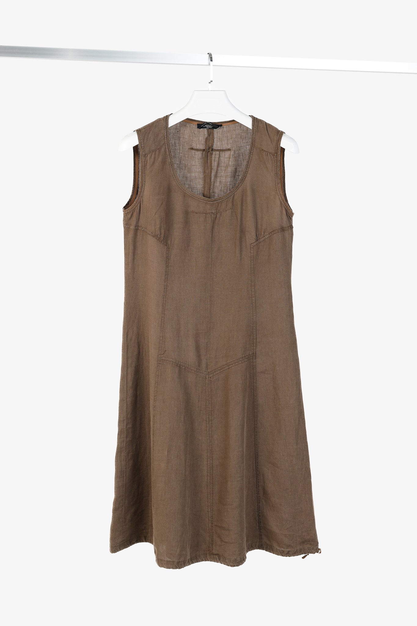 Weekend Max Mara Brown Linen Tank Dress