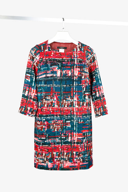 Weekend MaxMara Multicoloured 3/4 Sleeve Shift Dress