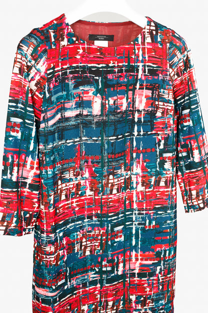 Weekend MaxMara Multicoloured 3/4 Sleeve Shift Dress