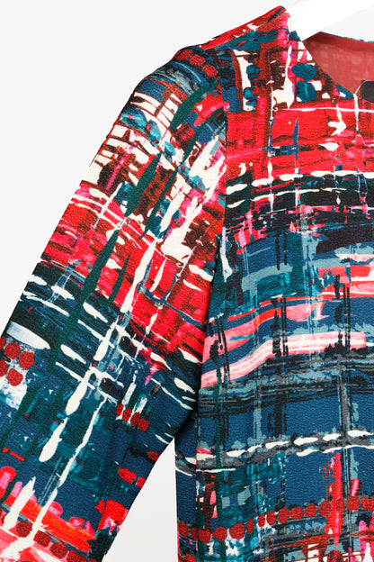 Weekend MaxMara Multicoloured 3/4 Sleeve Shift Dress