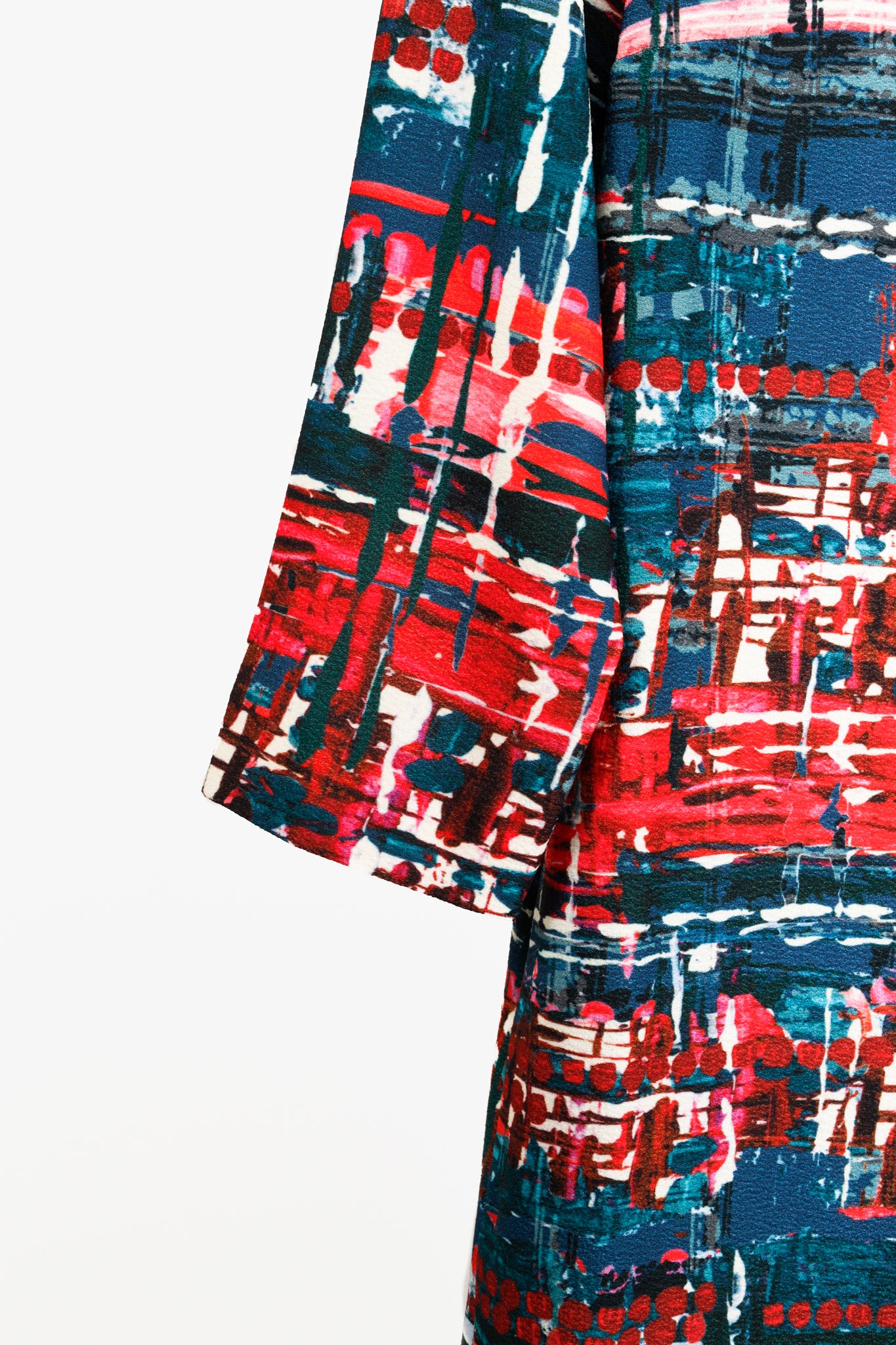 Weekend MaxMara Multicoloured 3/4 Sleeve Shift Dress