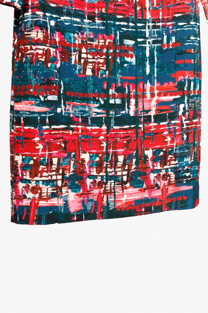 Weekend MaxMara Multicoloured 3/4 Sleeve Shift Dress