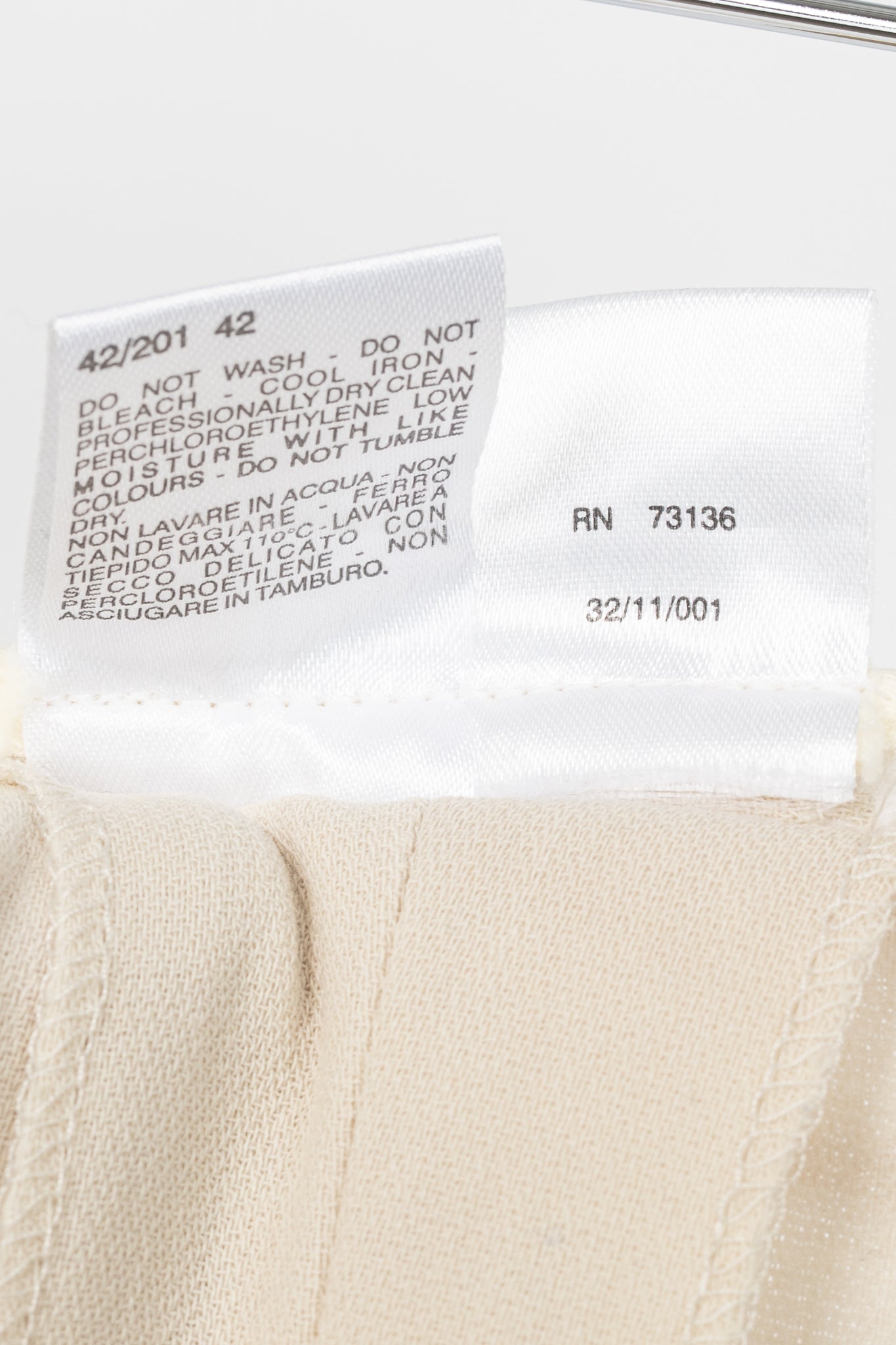 Max Mara Cream Wool-Crepe Straight-Leg Trousers
