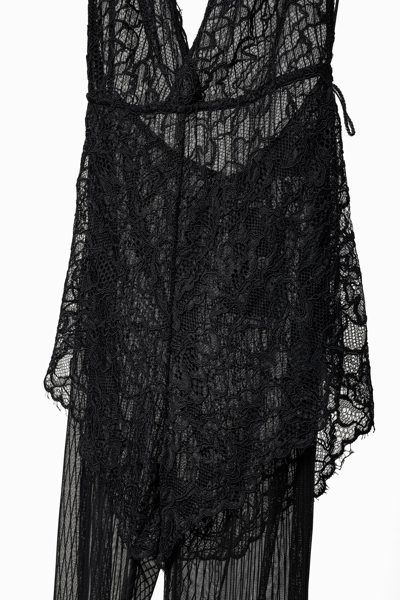 Michael Costello x REVOLVE Roland Black Lace Jumpsuit