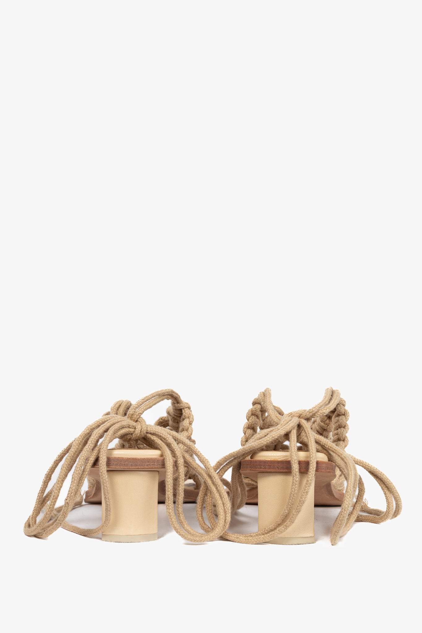 Miista Annie Coffee Milk Crochet Slingback Sandals