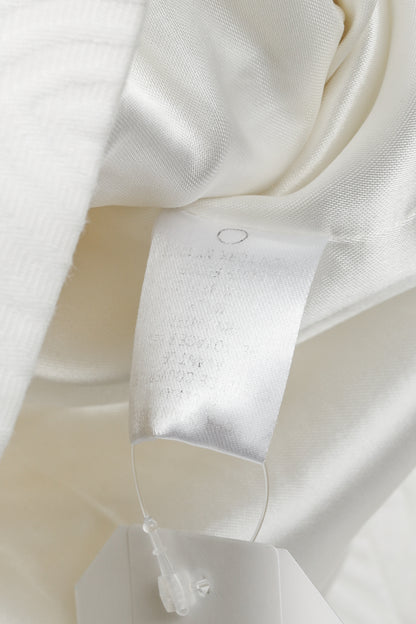 Milly SS/08 Runway White Cotton-Jacquard Cropped Jacket