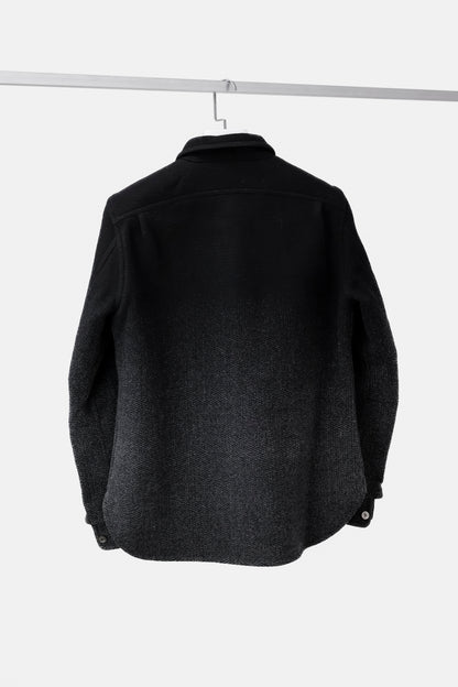 Minotaur Black Gradient Wool Shirt Jacket