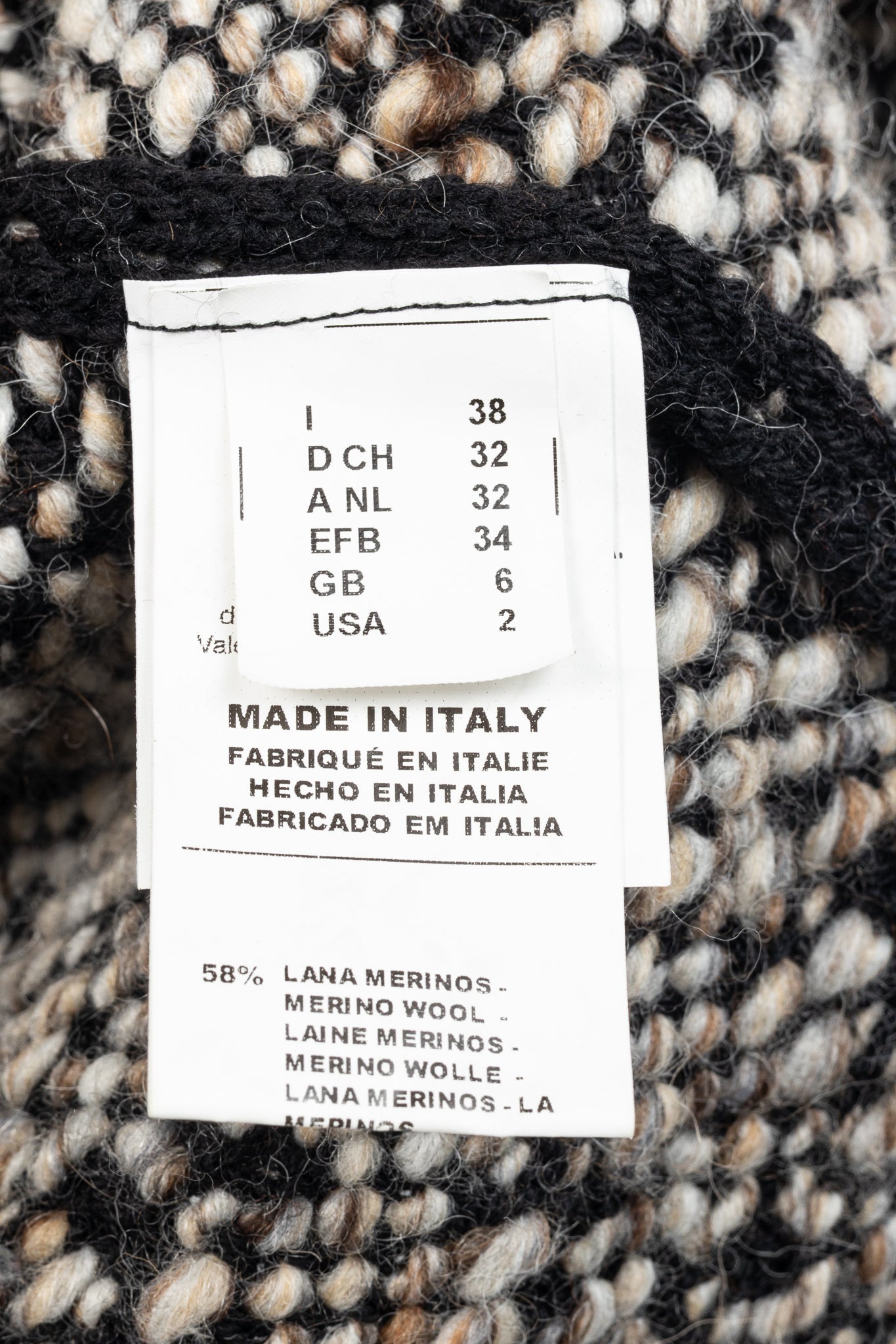 M Missoni Brown Marled-Wool Trimmed Snap-Front Cardigan