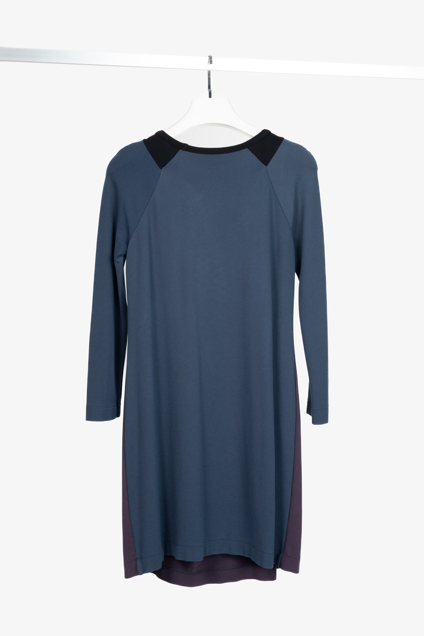 M Missoni Blue & Purple Colourblock Jersey Dress