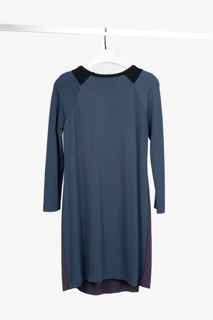 M Missoni Blue & Purple Colourblock Jersey Dress