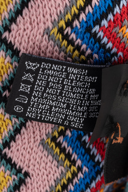 Missoni Pink Chevron-Jacquard Wool-Blend Fringed Scarf