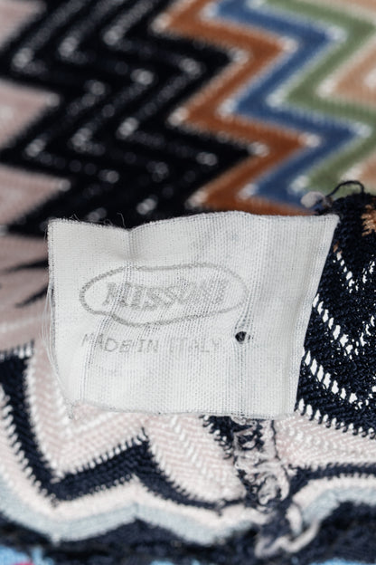 Missoni Pink & Navy Chevron Knit T-Shirt