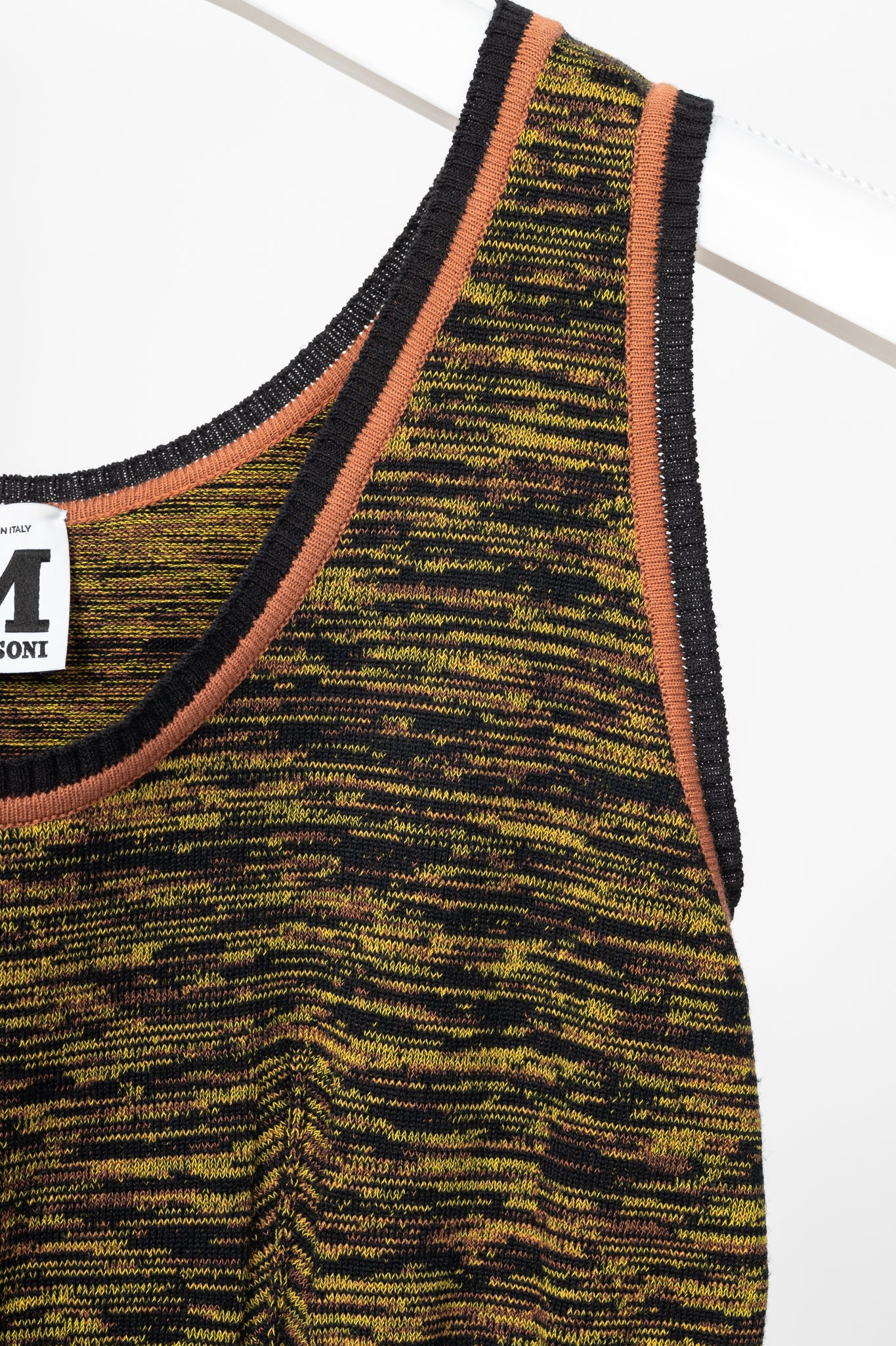 M Missoni Geometric Knit Paneled Cotton-Blend Mini Dress
