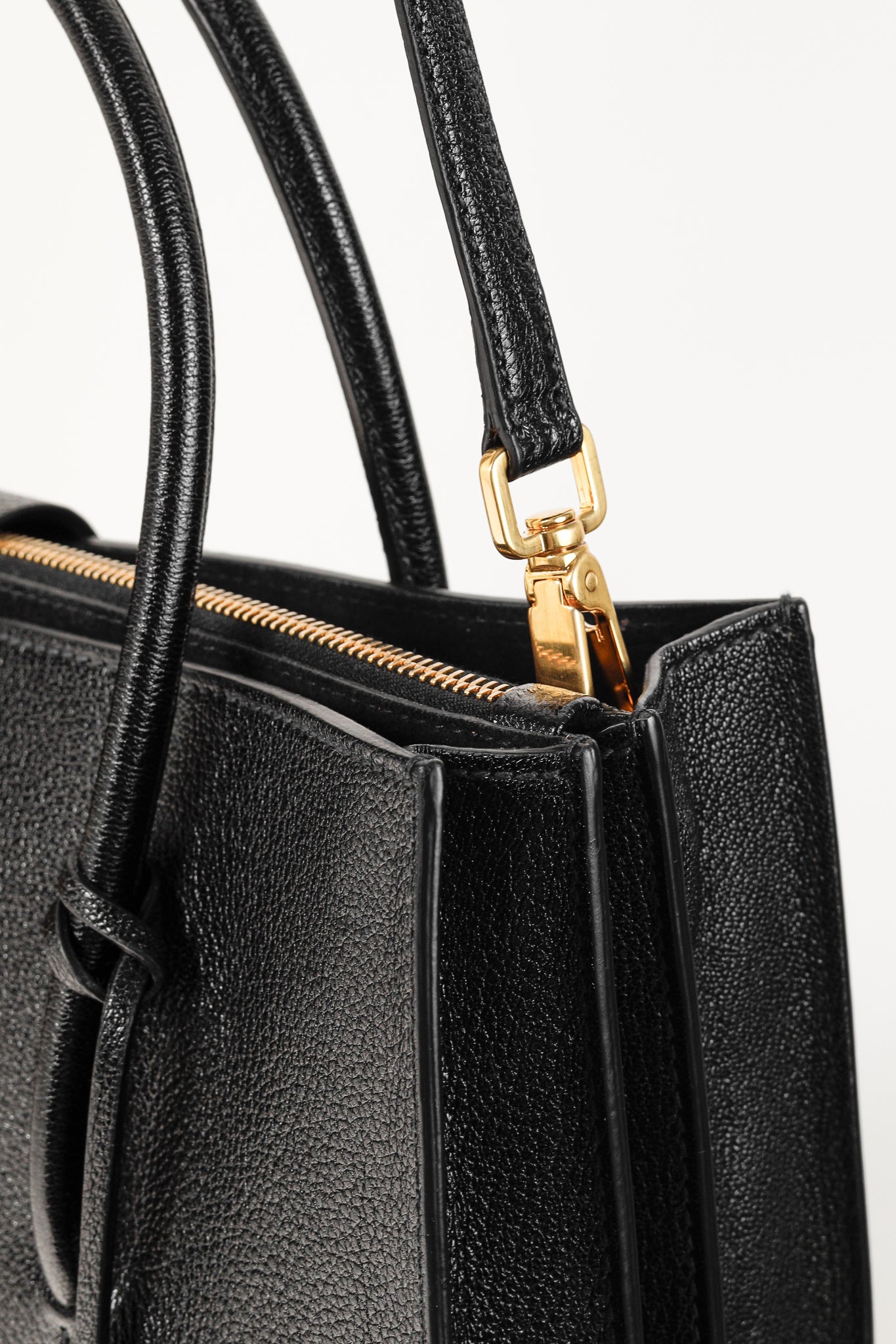 Miu Miu Nero Madras Leather Accordion Tote