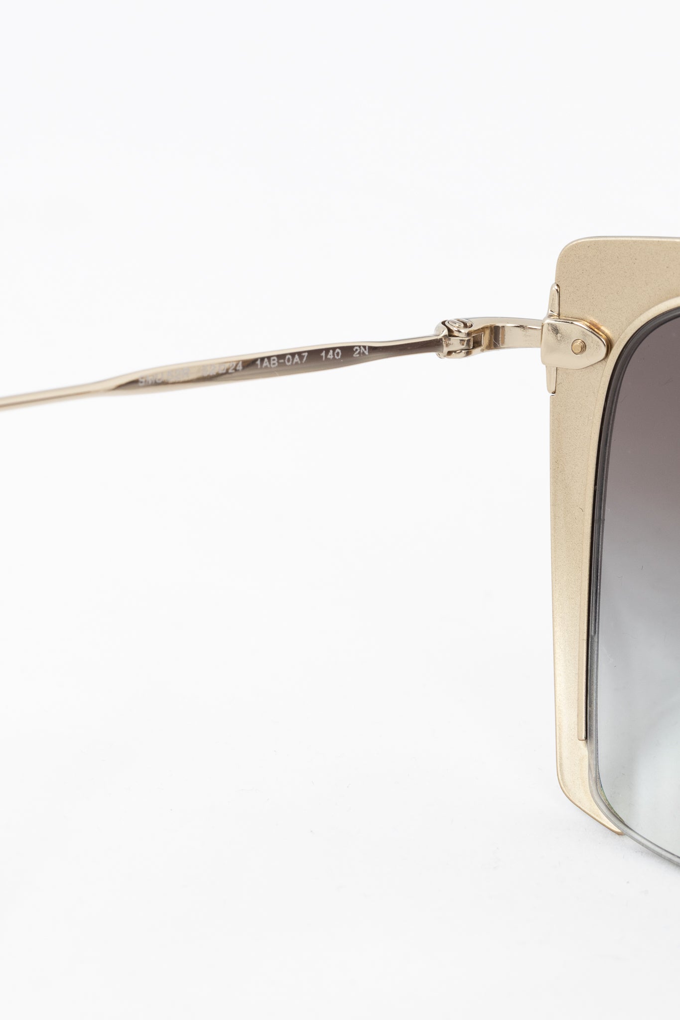 Miu Miu SMU 52R Black & Gold Square Sunglasses