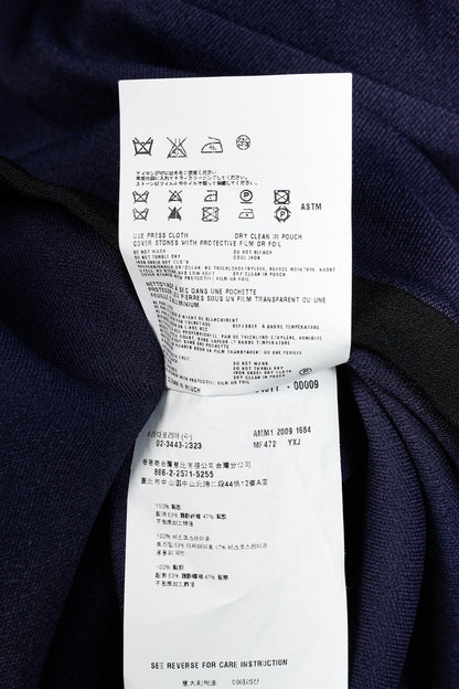 Miu Miu Cruise 2010 Navy Viscose Crepe Crytal-Toggle Mini Dress