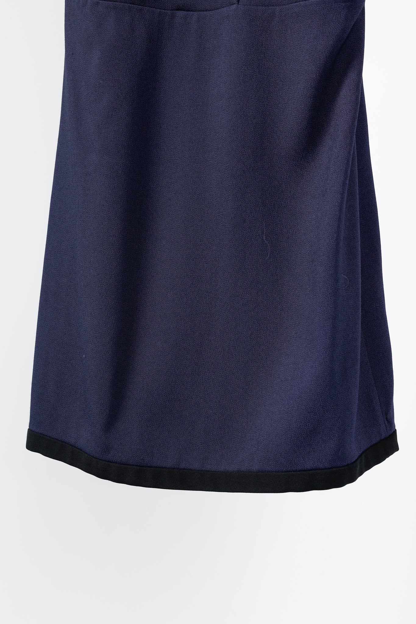 Miu Miu Cruise 2010 Navy Viscose Crepe Crytal-Toggle Mini Dress