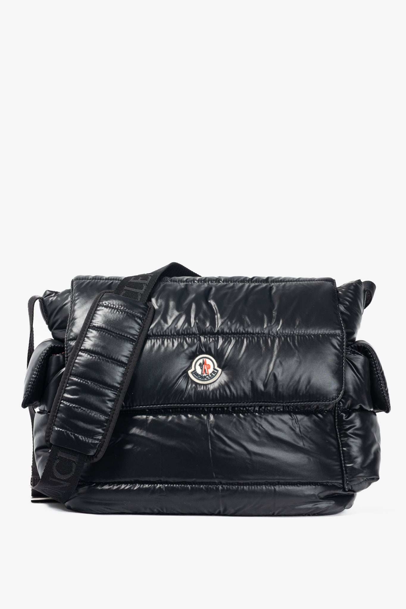 Moncler Mommy Black Quilted-Nylon "Tote" Bag