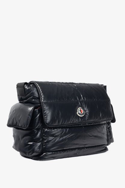 Moncler Mommy Black Quilted-Nylon "Tote" Bag
