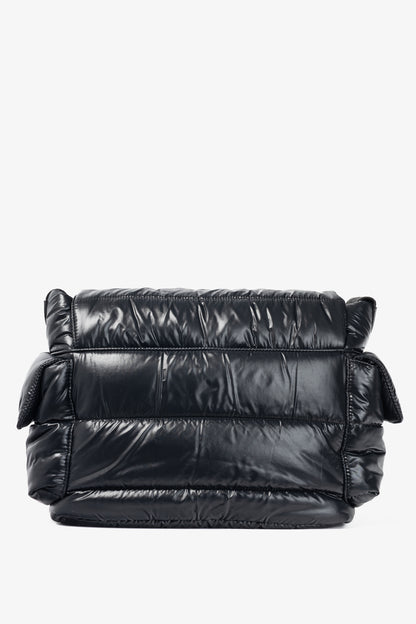 Moncler Mommy Black Quilted-Nylon "Tote" Bag