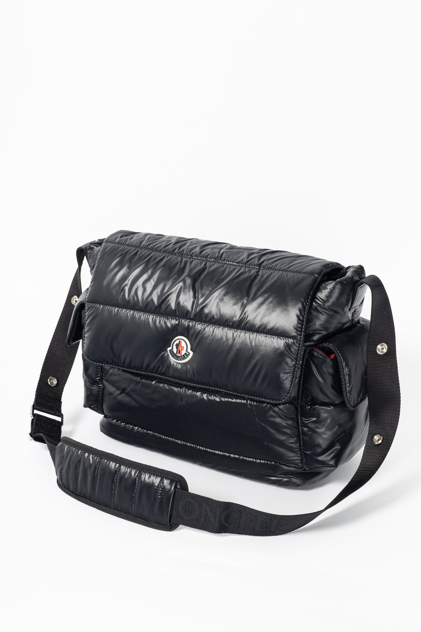 Moncler Mommy Black Quilted-Nylon "Tote" Bag