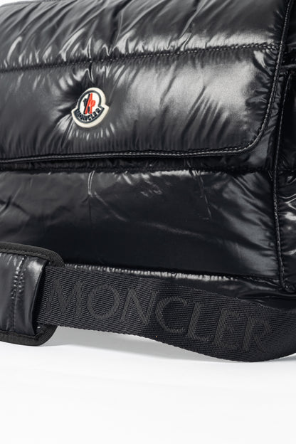 Moncler Mommy Black Quilted-Nylon "Tote" Bag