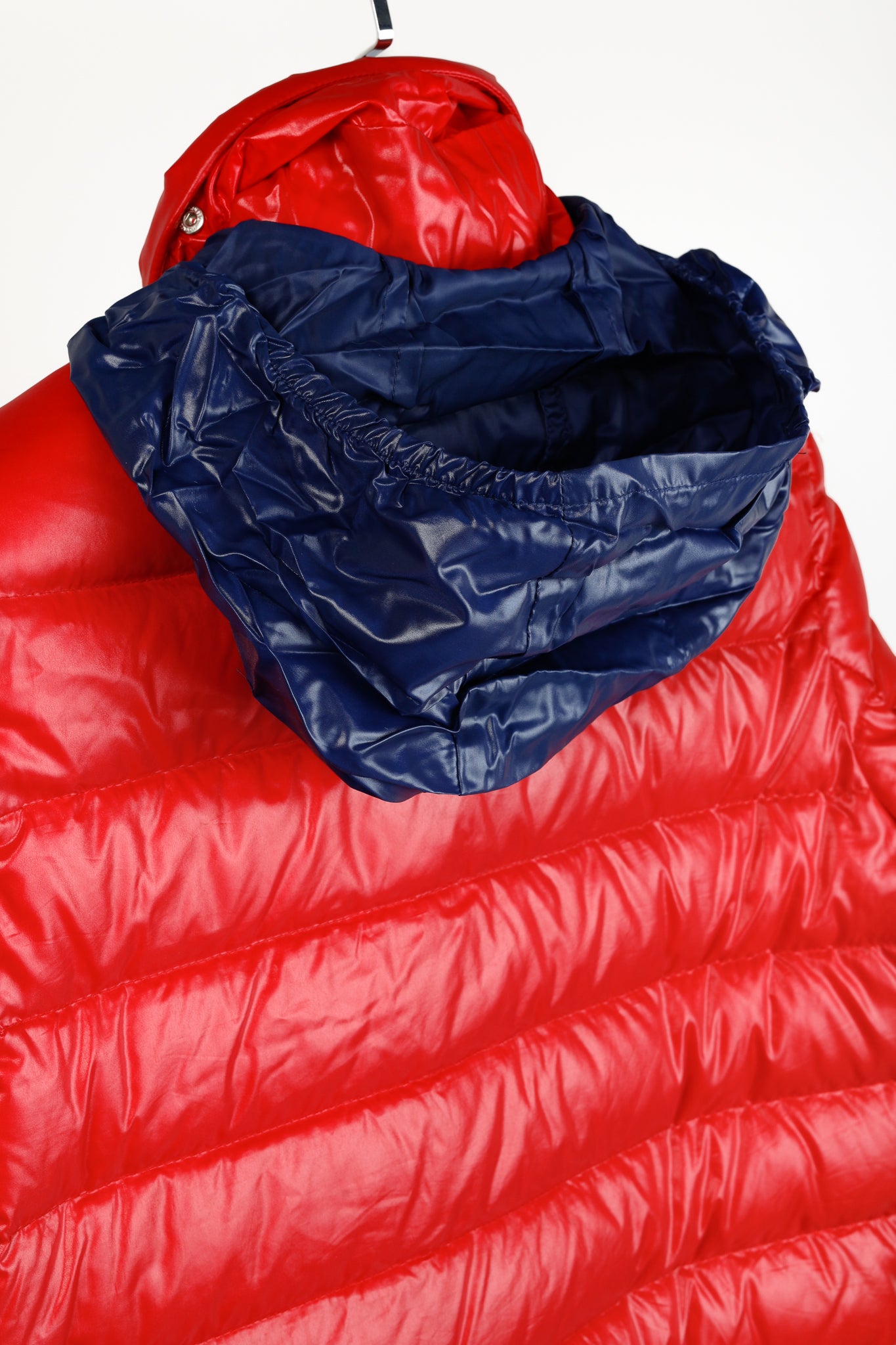 Moncler Petichet Red Stripe Bomber Down-Fill Puffer Jacket