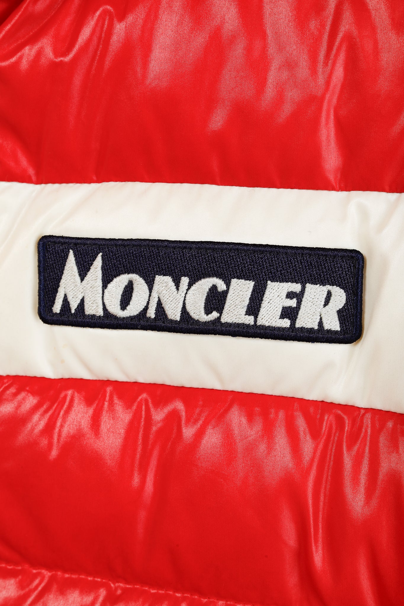 Moncler Petichet Red Stripe Bomber Down-Fill Puffer Jacket