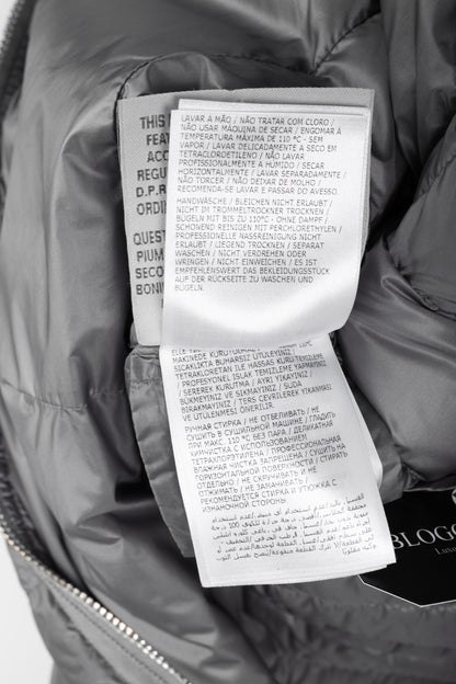 Moncler Longue Saison Bogue Grey Nylon Puffer Coat