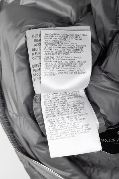 Moncler Longue Saison Bogue Grey Nylon Puffer Coat