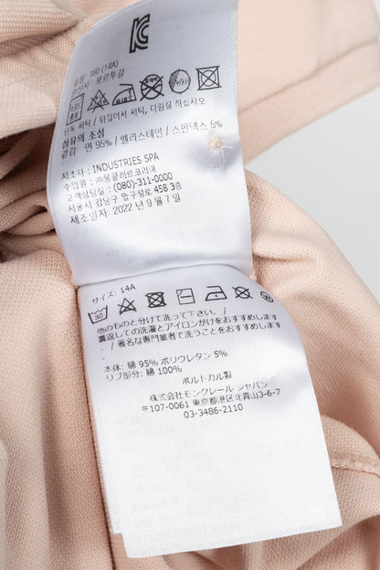 Moncler Pink Cotton-Pique Ruffle-Hem Polo Dress