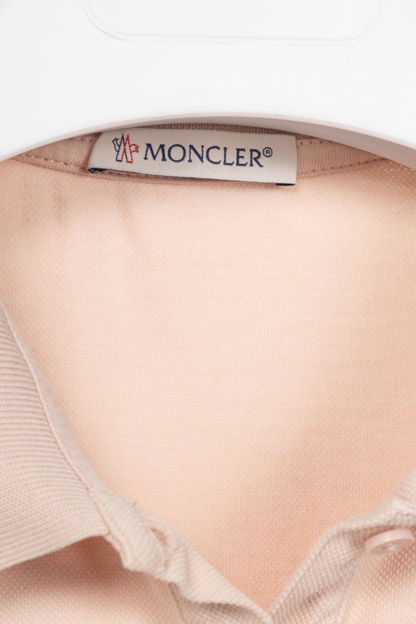 Moncler Pink Cotton-Pique Ruffle-Hem Polo Dress
