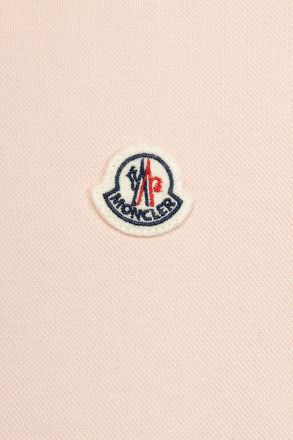 Moncler Pink Cotton-Pique Ruffle-Hem Polo Dress