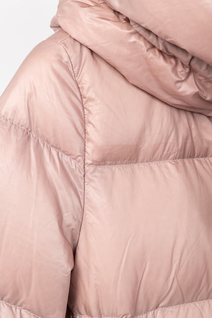 Moncler Serin Pink Quilted Hooded Down Jacket
